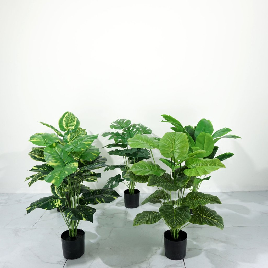 Rumahhome 45-120cm Nordic Style Artificial Plant Potted Fake Tree Flower Imitation Plants Home Office Hotel Decoration
