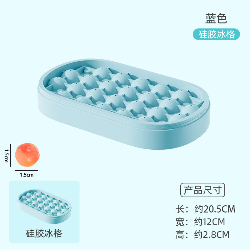 Silicone ice cube tray ball ice ball maker ice Cube Mold ice maker machine with box