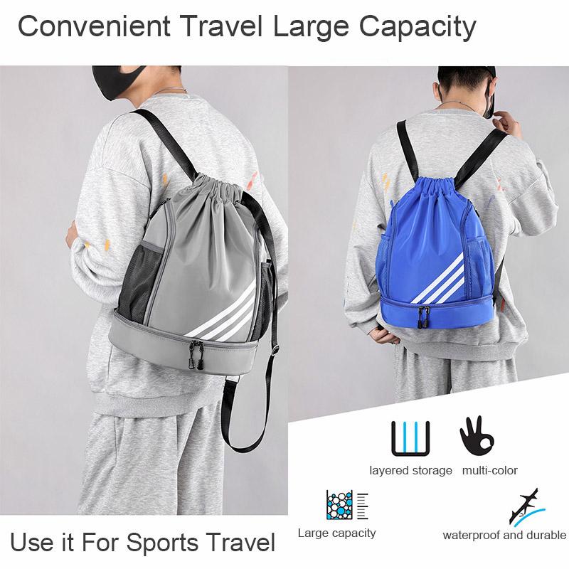 Basketball Backpack Gym Sports Travel Luggage Bag Oxford Waterproof With Independent Shoe Warehouse