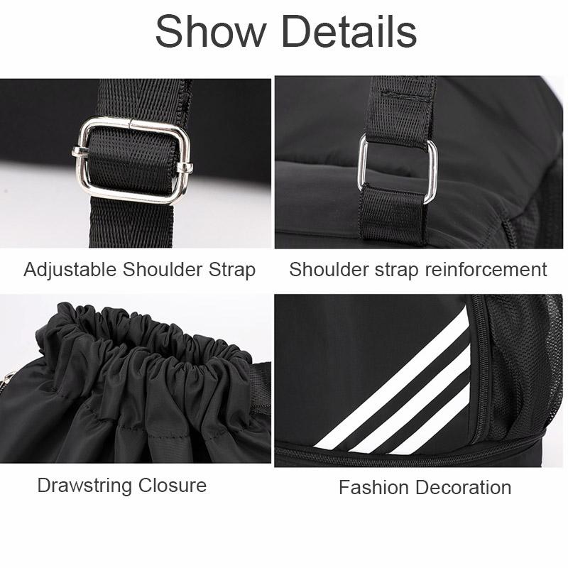 Basketball Backpack Gym Sports Travel Luggage Bag Oxford Waterproof With Independent Shoe Warehouse