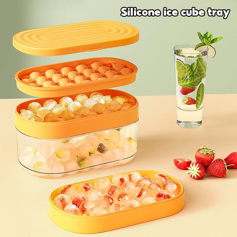 Silicone ice cube tray ball ice ball maker ice Cube Mold ice maker machine with box