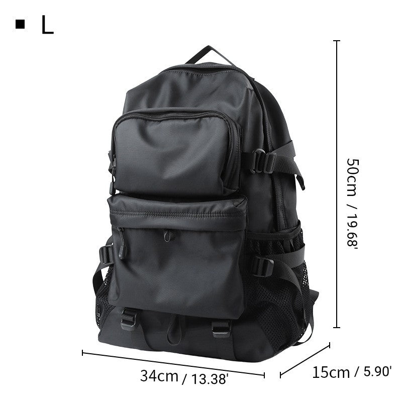 Japanese Trendy Waterproof Laptop Backpack - School Work Travel Bag Multi Compartment