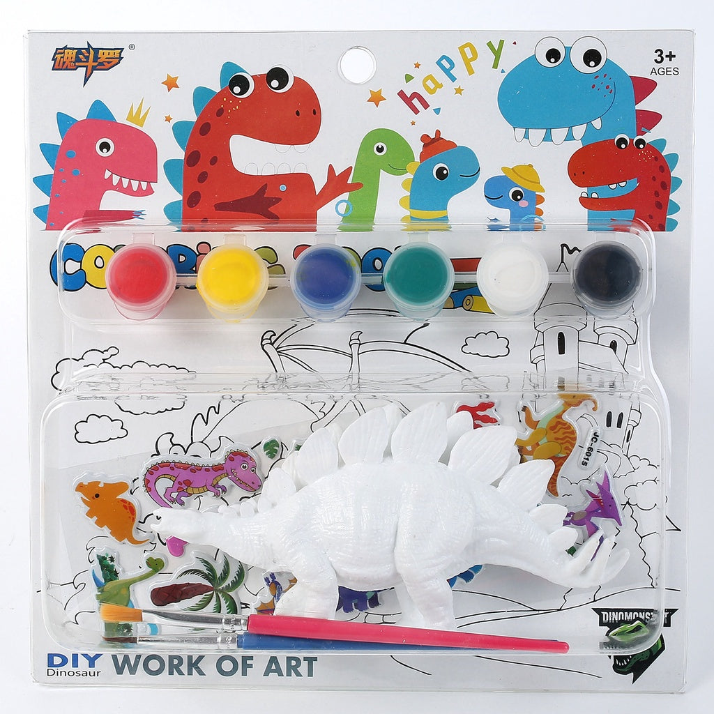 SG Rumahhome DIY Coloring 3D Painting Dinosaur Model Drawing Graffiti Children Educational Toys