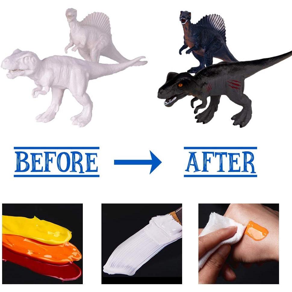 SG Rumahhome DIY Coloring 3D Painting Dinosaur Model Drawing Graffiti Children Educational Toys
