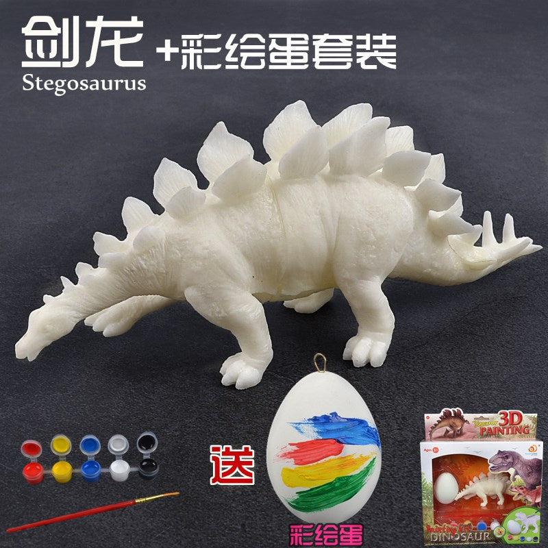SG Rumahhome DIY Coloring 3D Painting Dinosaur Model Drawing Graffiti Children Educational Toys