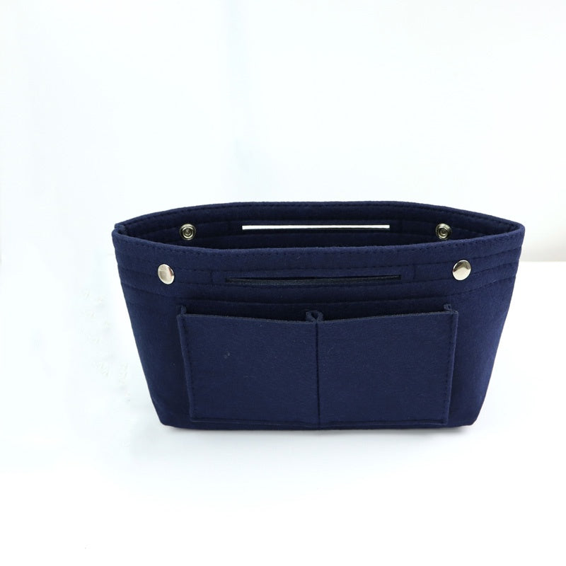 Rumahhome Felt Lined Bag Women's Toiletry Bag Multi Function Storage Bag Portable Liner Bag For Tote Bag