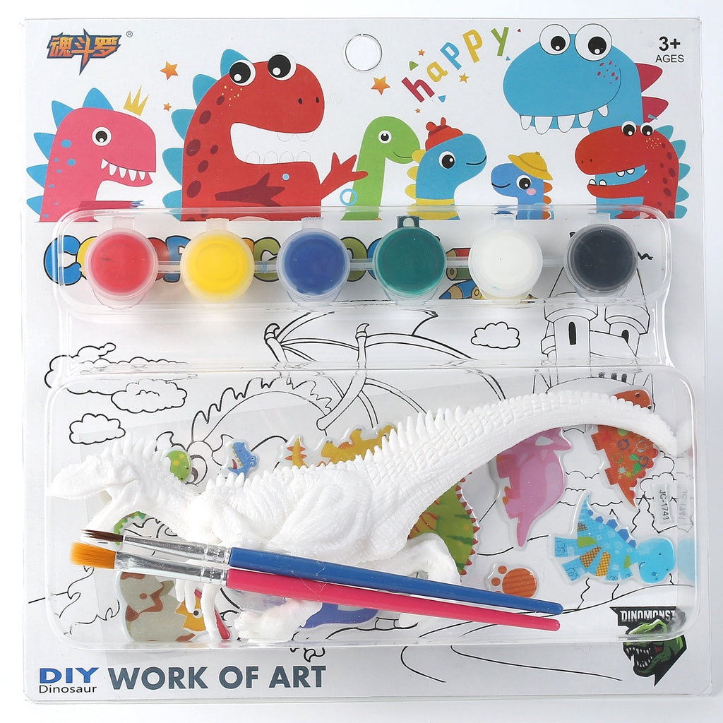 SG Rumahhome DIY Coloring 3D Painting Dinosaur Model Drawing Graffiti Children Educational Toys