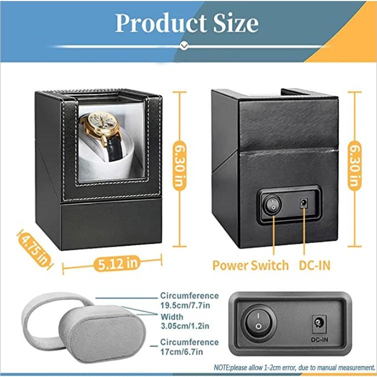 Rumahhome_Watch Winder Box Automatic Winding Luxury Watches Storage Boxes
