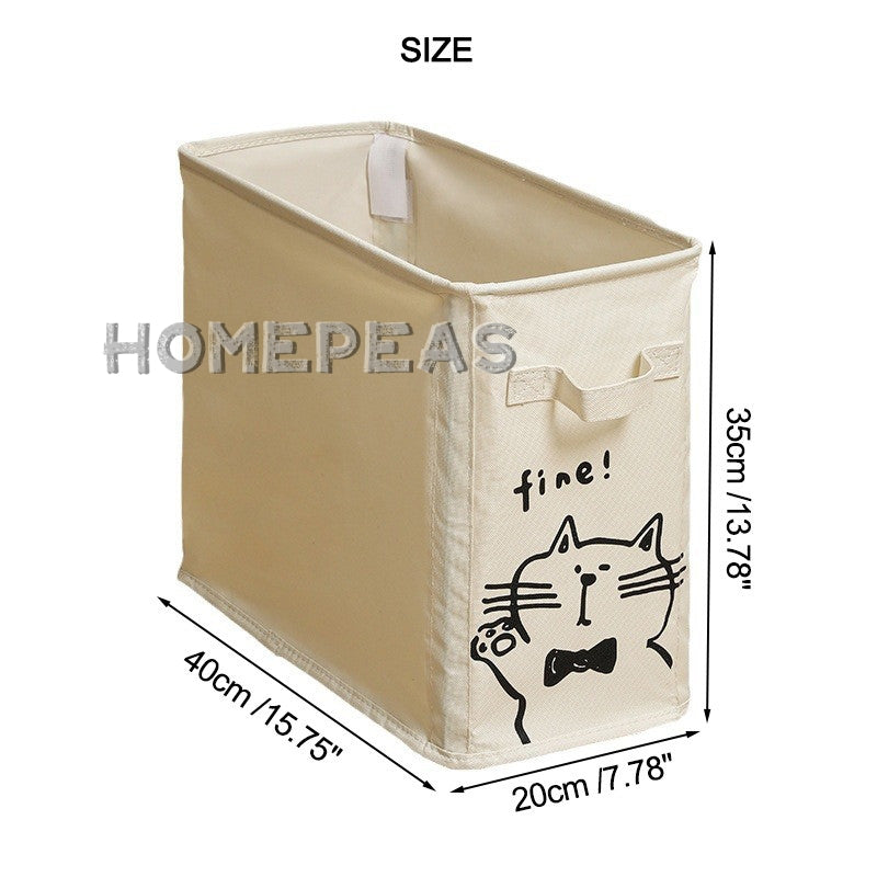 Rumah Home Foldable Oxford Cloth Storage Basket With Universal Wheels