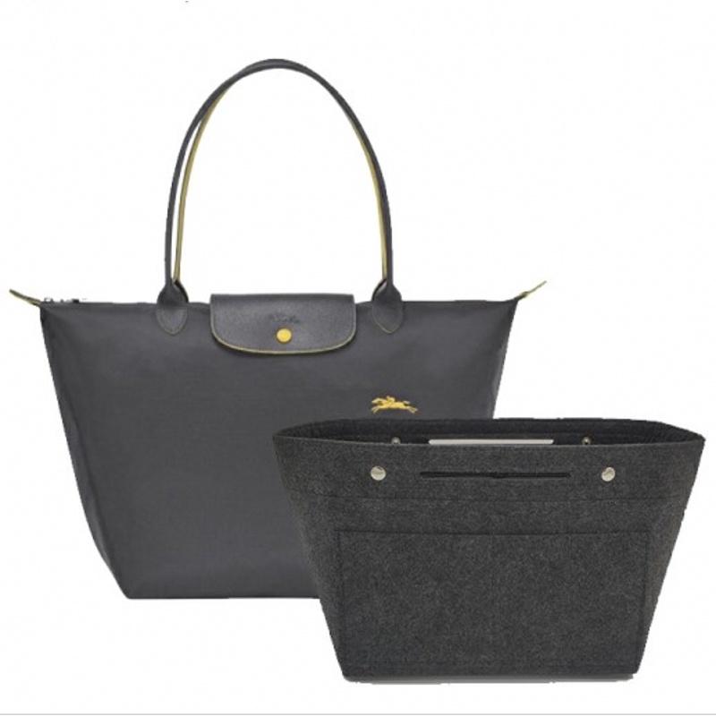 Rumahhome Felt Lined Bag Women's Toiletry Bag Multi Function Storage Bag Portable Liner Bag For Tote Bag