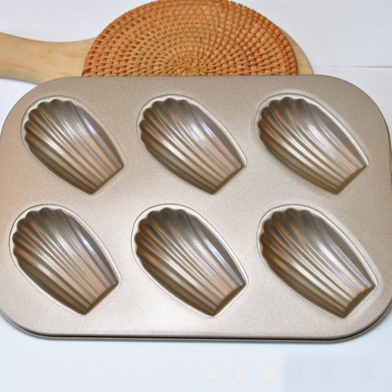 Rumahhome 6/8 Cups Financier Cake Mold Biscuit Mould Non-stick Metal Bakeware Carbon Steel Baking Mould Chocolate Mould