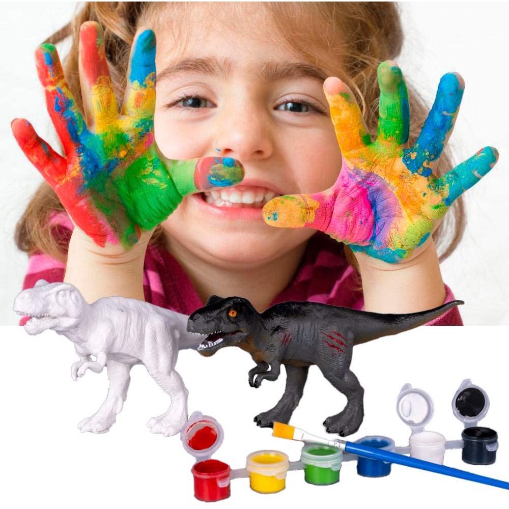SG Rumahhome DIY Coloring 3D Painting Dinosaur Model Drawing Graffiti Children Educational Toys