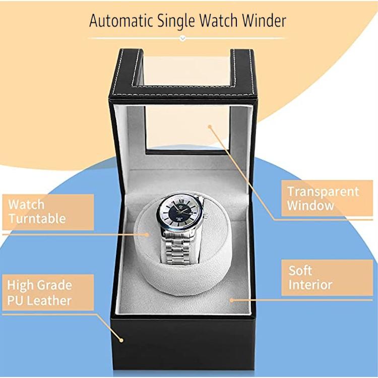 Rumahhome_Watch Winder Box Automatic Winding Luxury Watches Storage Boxes