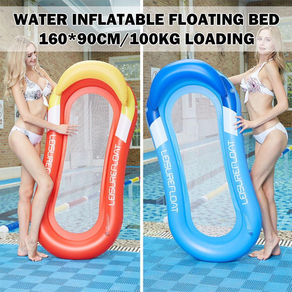 Large Swimming Pool Inflatable Floating Chair Lounger Air Row Bed Cushion Mattress Beach Float For Adults Kids