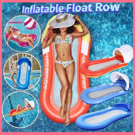 Large Swimming Pool Inflatable Floating Chair Lounger Air Row Bed Cushion Mattress Beach Float For Adults Kids