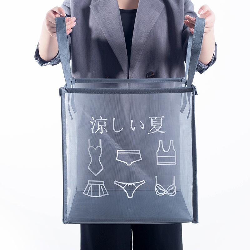 Local Shipping Specool® Popular Folding Laundry Basket Storage Boxes Washing Clothes Basket Laundry Bags Sundries Box