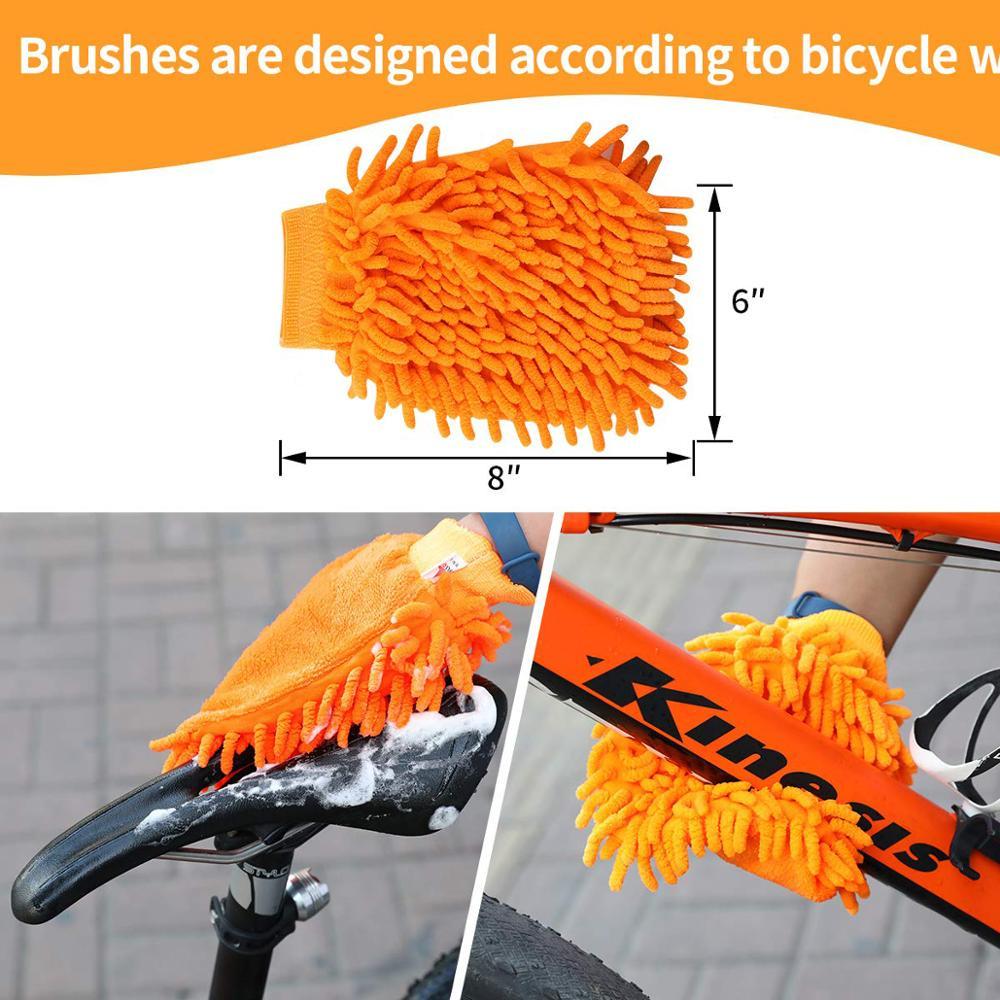 Rumahhome_ 8 PCS Bike Chain Cleaner Clean Machine Brushes Cycling Cleaning Kit Bicycle Brush Maintenance Tool