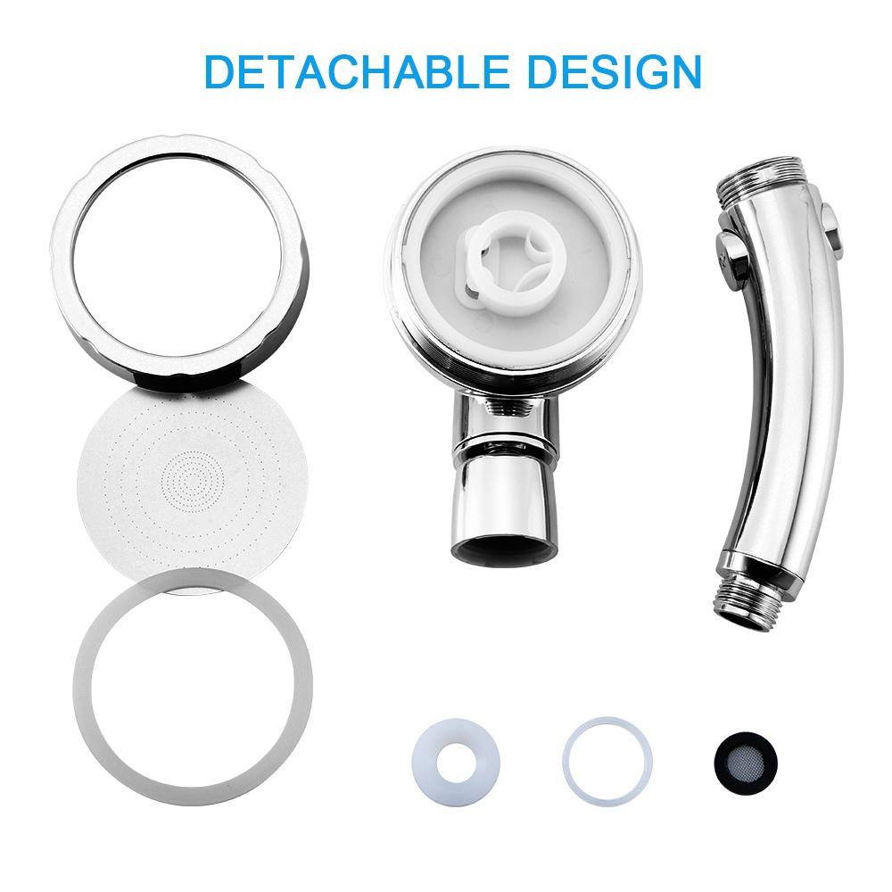 (SG Stock)Rumahhome High Pressure Shower Head 360 Degrees Rotating Boosting Spray Handheld Shower Head