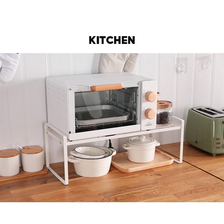Rumahhome Japanese-style  Kitchen storage rack Microwave oven shelf