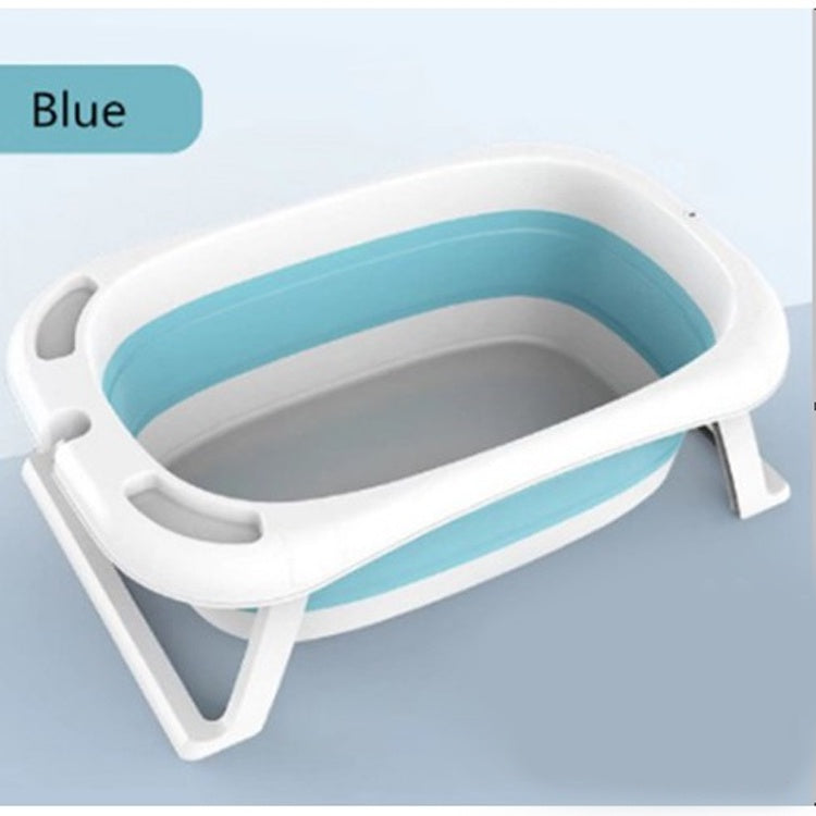 Rumahhome_Baby Bathing Bathtub Foldable Shower Basin Newborn Baby Bathtub with Temp Sensor/Infant/Children