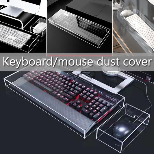 【Spot Goods】Acrylic Keyboard Clear Cover Mouse Dust Cove Clear Protector Mechanical Keyboard 104 / 87 Key