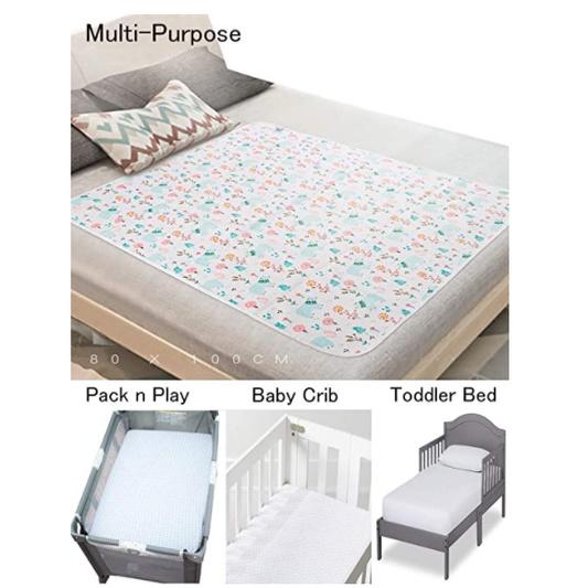 Rumahhome Baby Waterproof Diaper Mat Reusable Mattress Cotten Pad