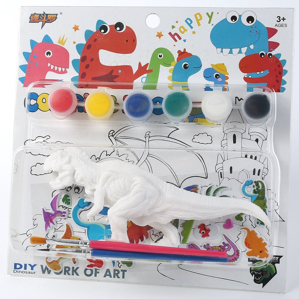 SG Rumahhome DIY Coloring 3D Painting Dinosaur Model Drawing Graffiti Children Educational Toys