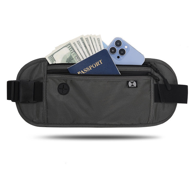 Travel Money Belt Sport Waist Wallet RFID Blocking Anti-Theft Passport for Men & Women