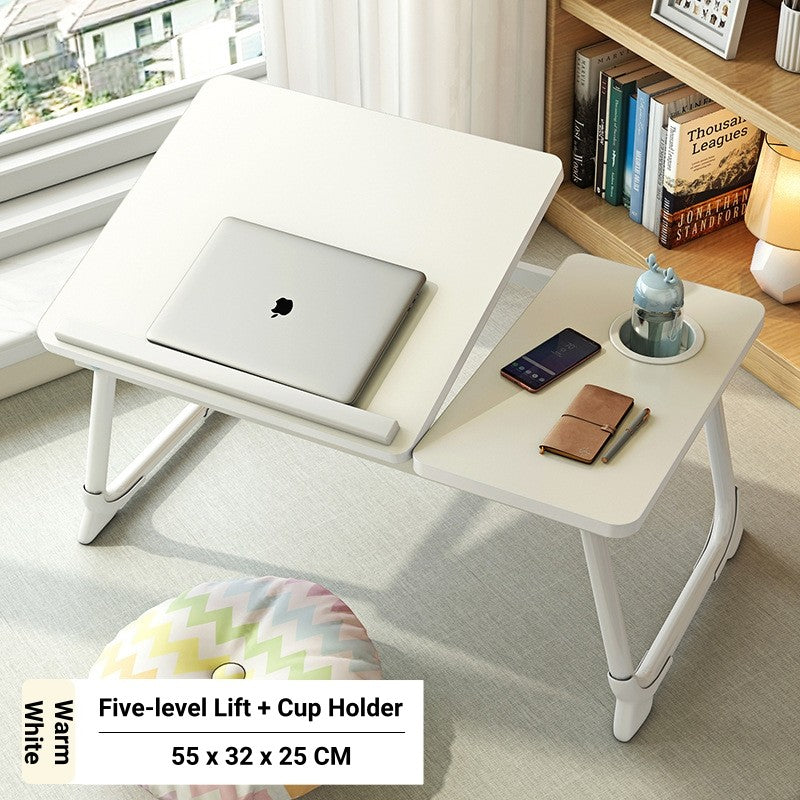 Foldable Laptop Desk with Tablet Holder - Multi-Purpose Bed/Office Table for Study,Work,Dorm & Small Spaces Space-Saving