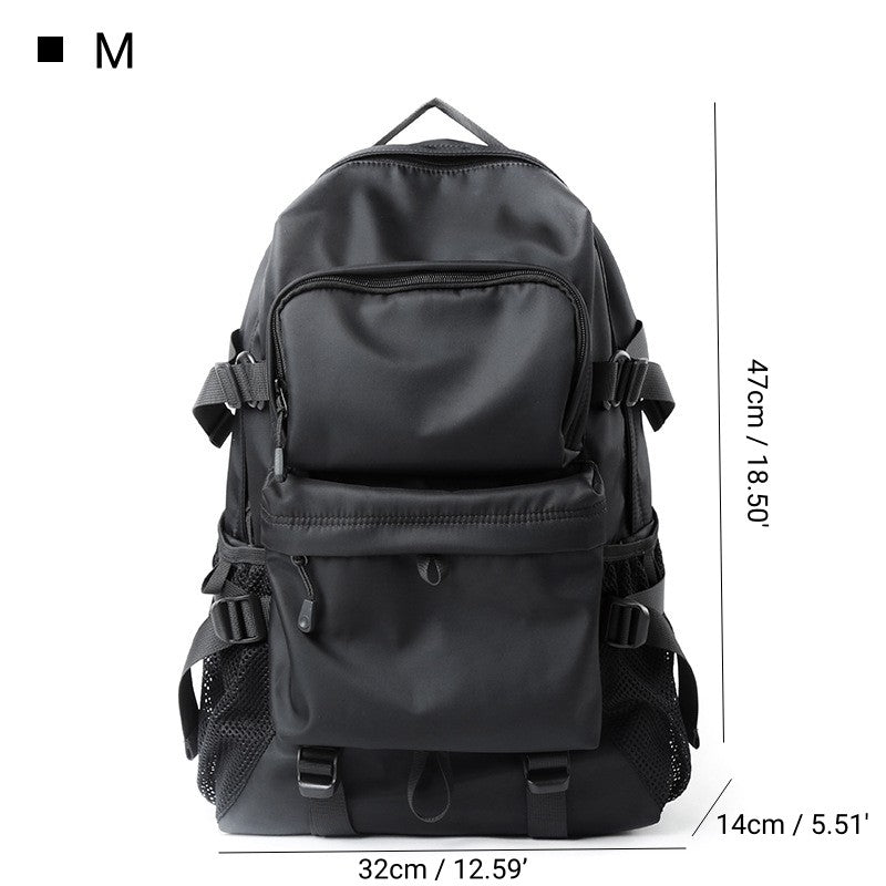 Japanese Trendy Waterproof Laptop Backpack - School Work Travel Bag Multi Compartment