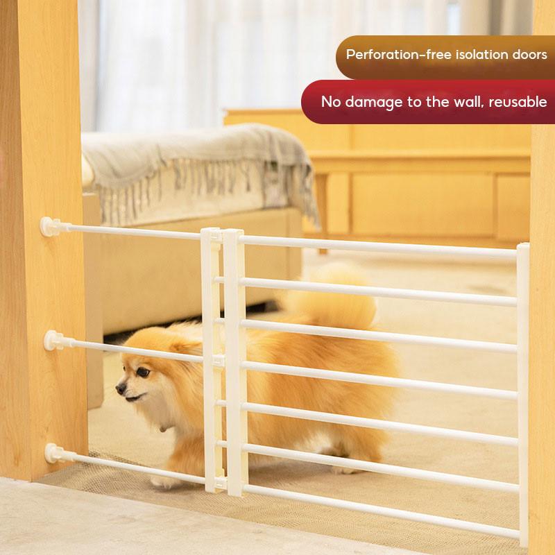 Rumahhome--Dog fence gate safe gate small dog indoor guardrail dog fence