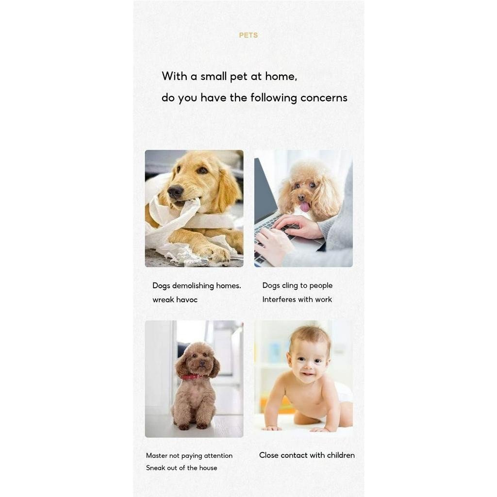 Rumahhome--Dog fence gate safe gate small dog indoor guardrail dog fence