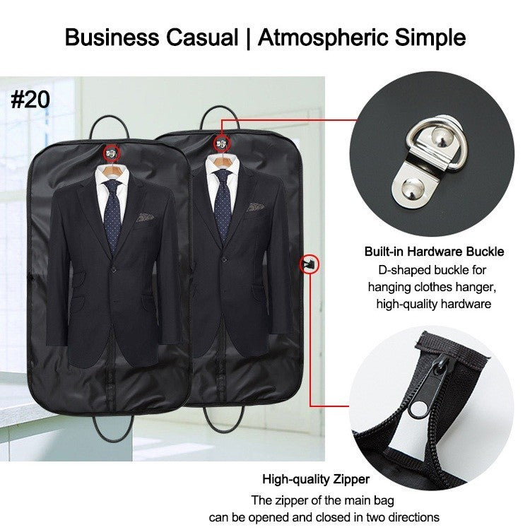 SG Business Trip Suit Storage Bag  Garment Cover for Travel Dustproof Breathable Coat Carrier