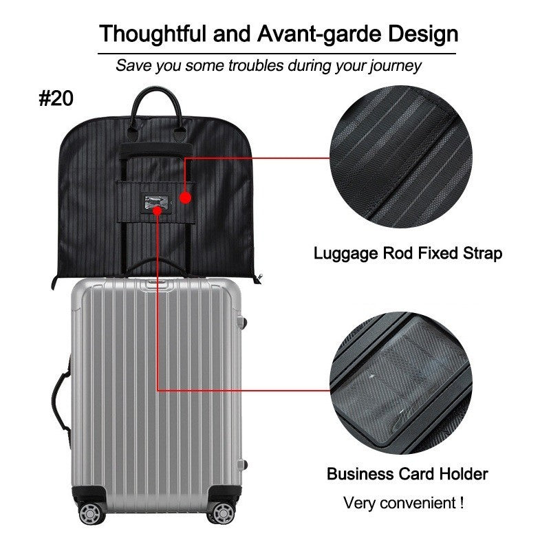 SG Business Trip Suit Storage Bag  Garment Cover for Travel Dustproof Breathable Coat Carrier
