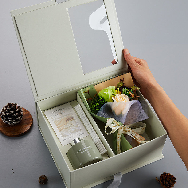 Luxury Valentine's Day Gift Eternity Flower Sets Scented Candle Fragrance oil Scented oil Aromatherapy Home Decorative