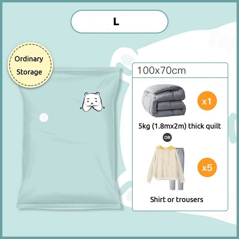 Thickened Large Vacuum Compression Wardrobe Storage Bag - Moisture-Proof for Clothes, Quilt, Cabinet,Travel & Moving