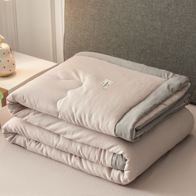 Japanese Minimalist Aircon Quilt - Super Soft Cotton Comforter | Single/Queen/King | Washable Lightweight Blanket
