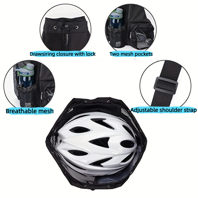 Waterproof Swim Backpack - Mesh Gym Beach Storage Bag Wet Dry Separate, Durable Nylon Drawstring for Travel & Sports