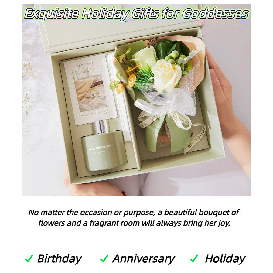 Luxury Valentine's Day Gift Eternity Flower Sets Scented Candle Fragrance oil Scented oil Aromatherapy Home Decorative