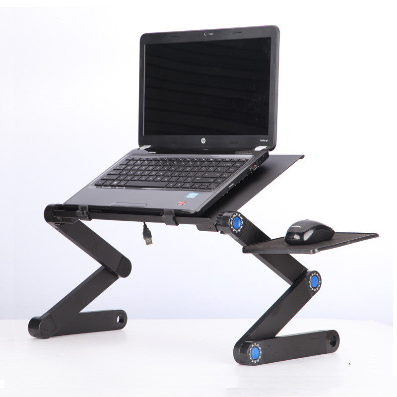 Foldable Adjustable Laptop Stand with Vented Aluminum, Portable for Desk & Bed, Tablet Stand