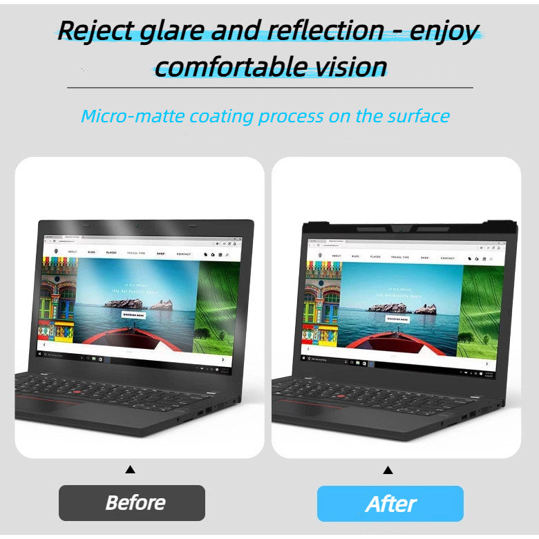 Hanging Laptop Privacy Filter Anti UV 13/14/15.6 Inch Screen Protector for Eye Protection Notebook