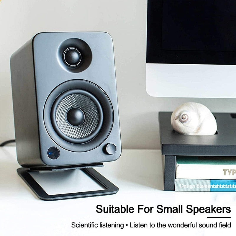 Desktop Speaker Holder Anti-Vibration Metal Speaker Stands for Small Speakers | Desktop Holder