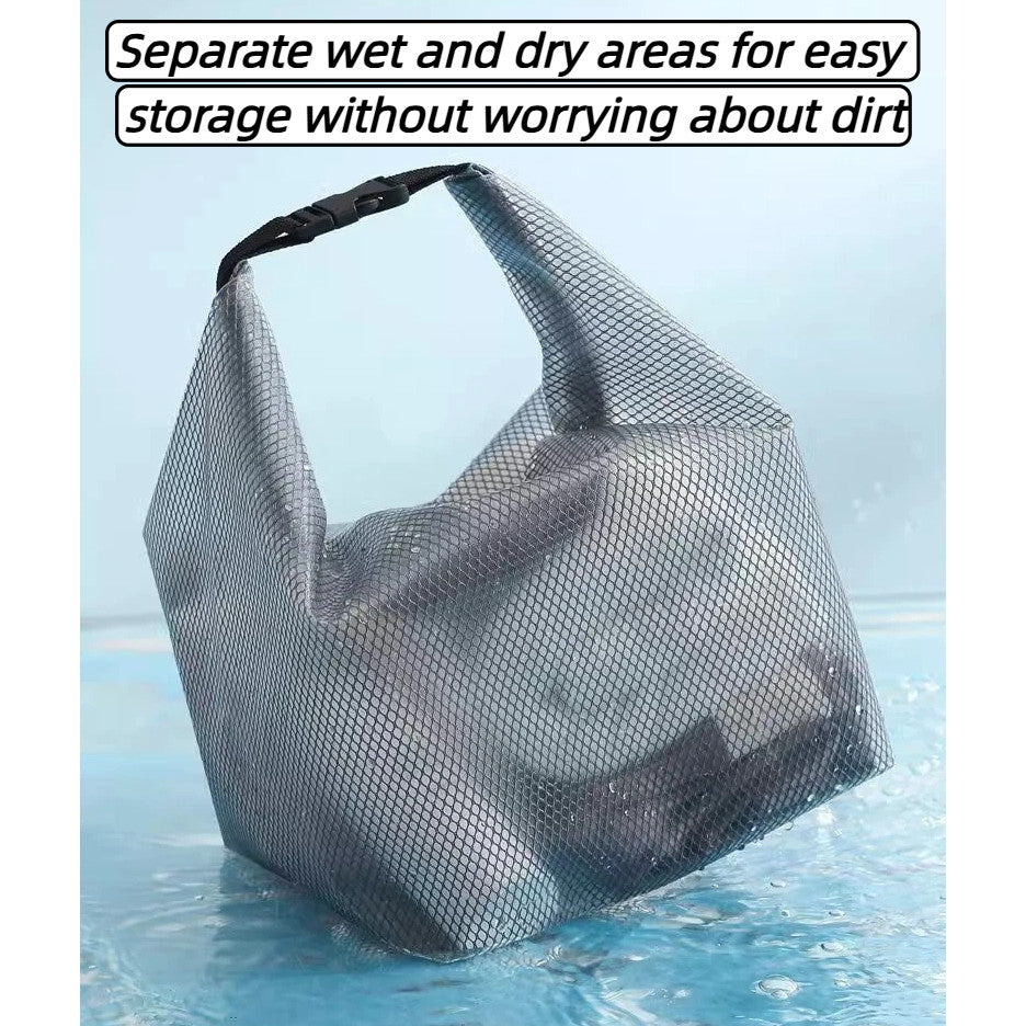 Waterproof Swimming Bag with Dry Wet Separation, Large Capacity Travel Organizer for Cosmetics, Toiletries, Gym