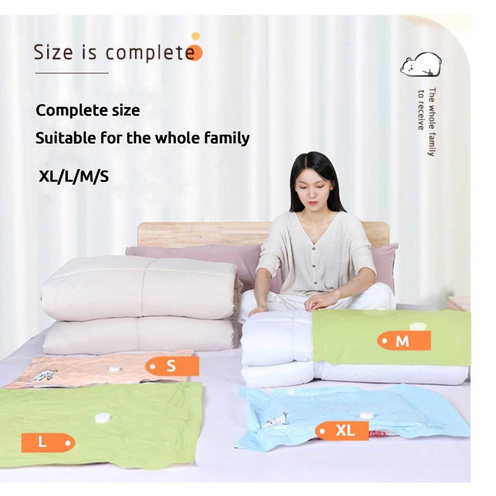 Thickened Large Vacuum Compression Wardrobe Storage Bag - Moisture-Proof for Clothes, Quilt, Cabinet,Travel & Moving
