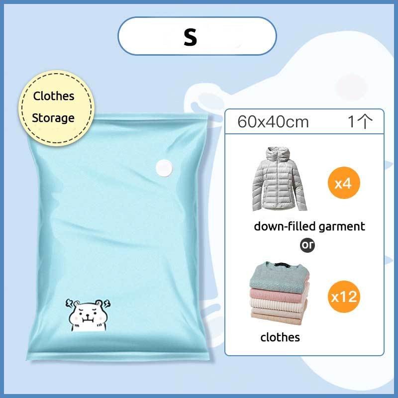 Thickened Large Vacuum Compression Wardrobe Storage Bag - Moisture-Proof for Clothes, Quilt, Cabinet,Travel & Moving