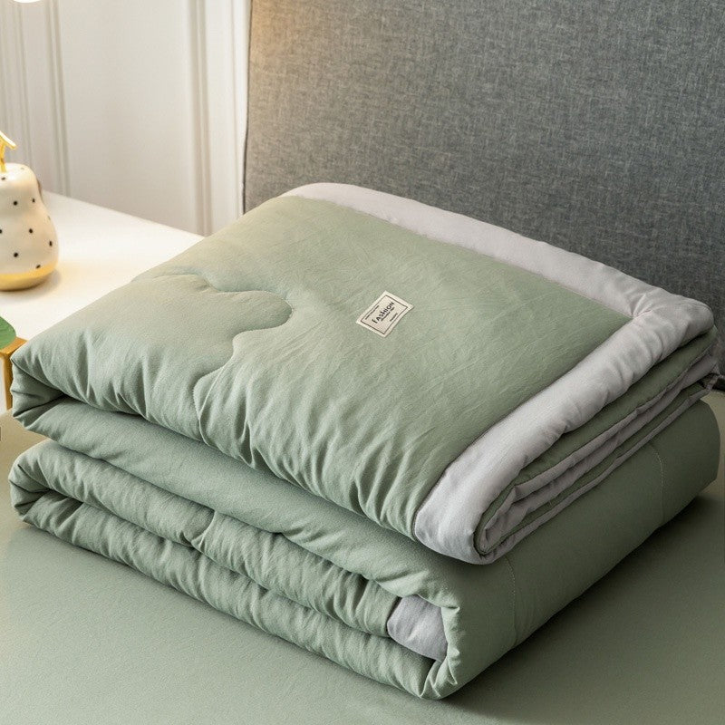 Japanese Minimalist Aircon Quilt - Super Soft Cotton Comforter | Single/Queen/King | Washable Lightweight Blanket