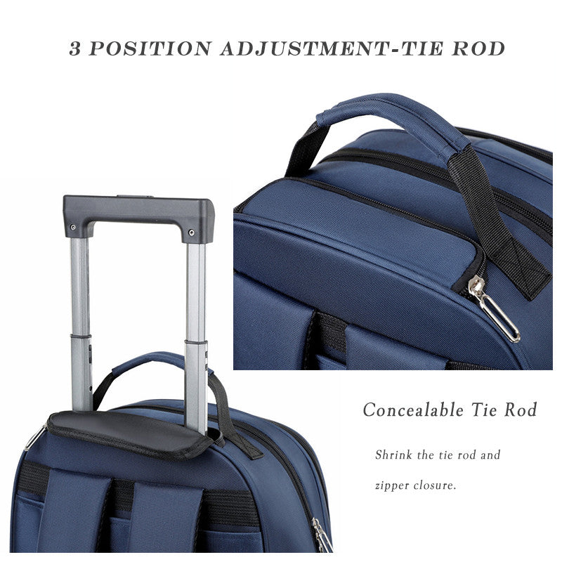 TasBagShop SG korean style 20 inch trolley travel bag back bag with wheel soft cabin luggage