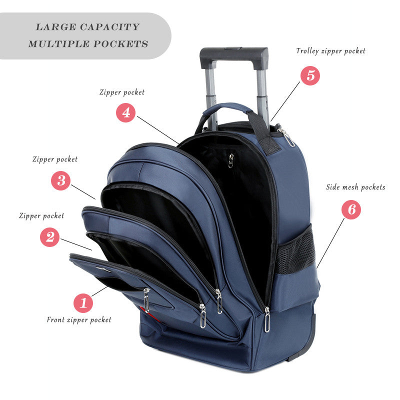 TasBagShop SG korean style 20 inch trolley travel bag back bag with wheel soft cabin luggage