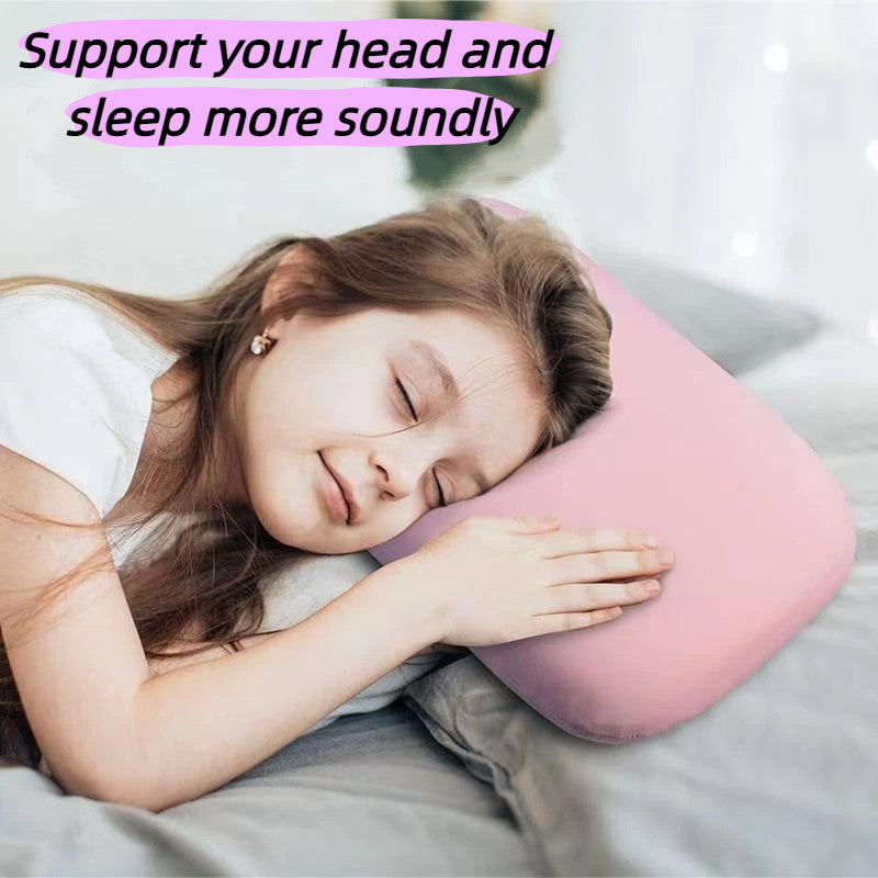 Portable Memory Foam Pillow Nap Support for Office/Travel/Student, Soft Cooling Lumbar Cushion Camping Pillow