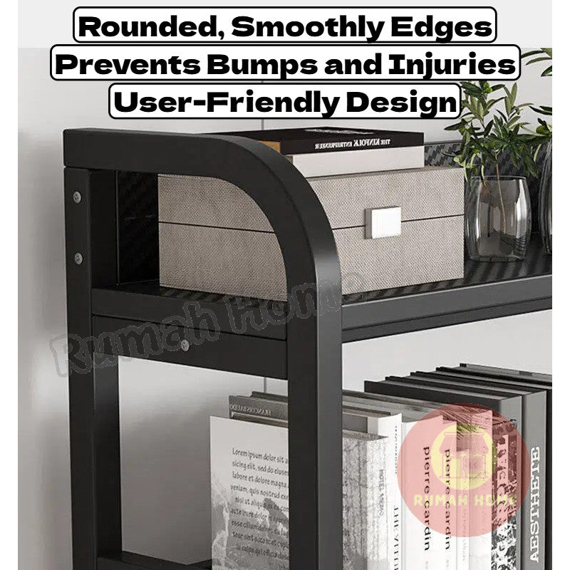 Computer Table With Book Shelf Storage Rack Student Study Table Writing Desk Home Office